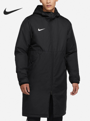 男子运动中长款保暖棉服