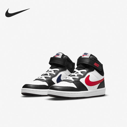Nike/耐克正品儿童板鞋COURT BOROUGH MID 2 V运动鞋DO5891-161