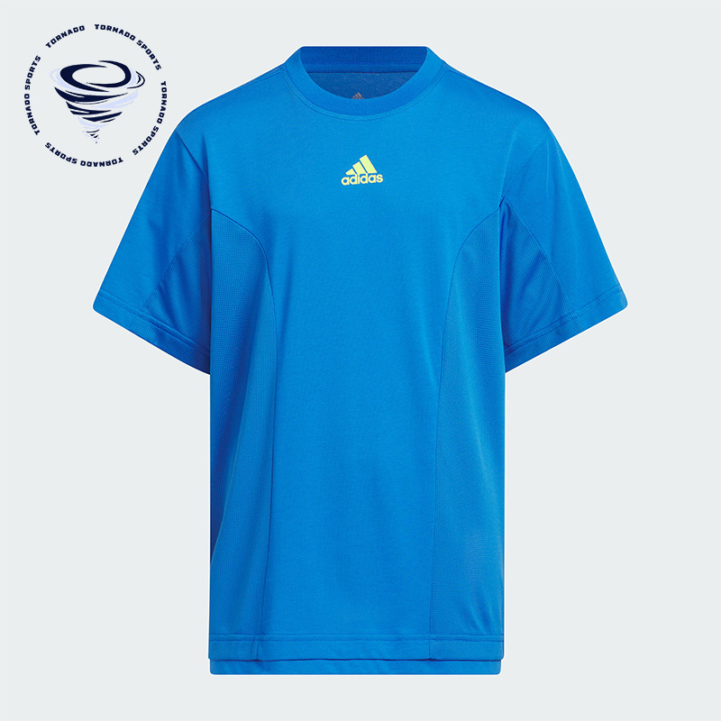 阿迪达斯大童运动短袖