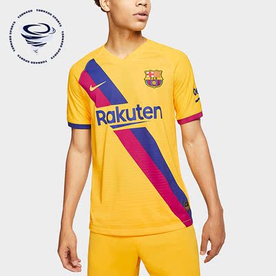 Nike/耐克正品男子巴萨球员版足球训练运动短袖T恤AJ5256-728