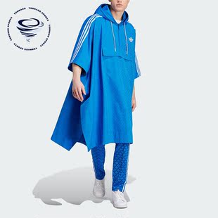 三叶草PONCHO男子运动长款 外套IP6977 阿迪达斯正品 Adidas