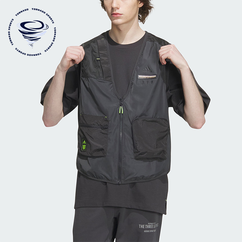 阿迪达斯男子运动马甲