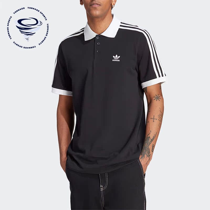 Adidas/阿迪达斯正品3-STRIPE POLO男子运动短袖POLO衫IL2501