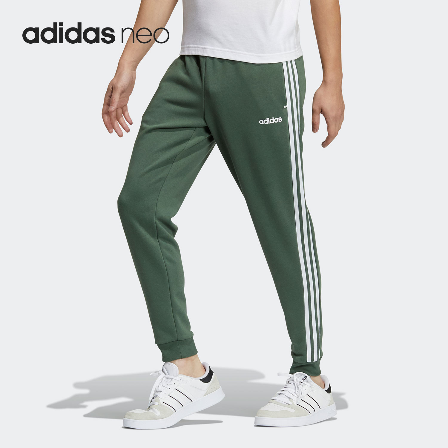 阿迪达斯新款夏季男子休闲长裤