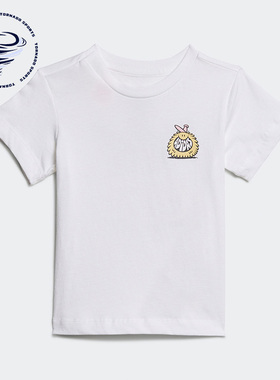 Adidas/阿迪达斯正品夏季新款婴童透气运动短袖H22614