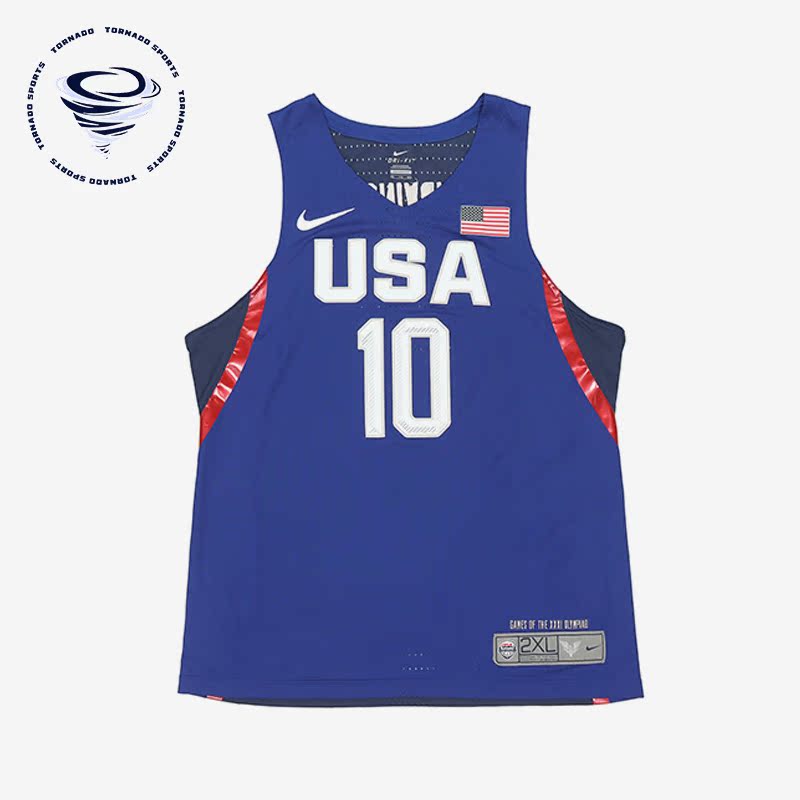 Nike/耐克正品欧文美国队10号男子运动球衣短袖749969-458