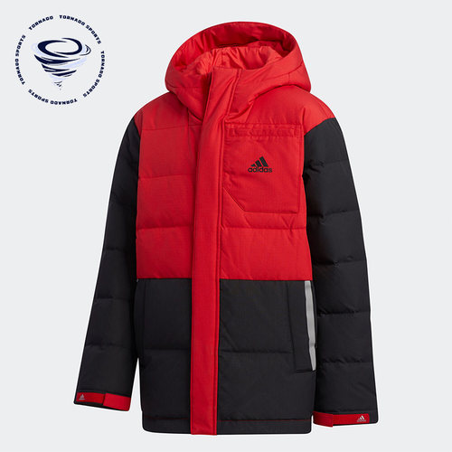 阿迪达斯正品大童保暖羽绒服