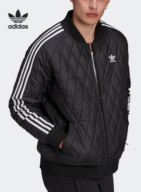 Adidas/阿迪达斯正品三叶草男子立领宽松保暖运动棉服 H11439