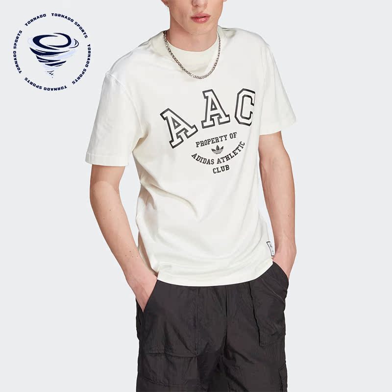 Adidas/阿迪达斯正品三叶草男子印花透气运动短袖T恤IM4571