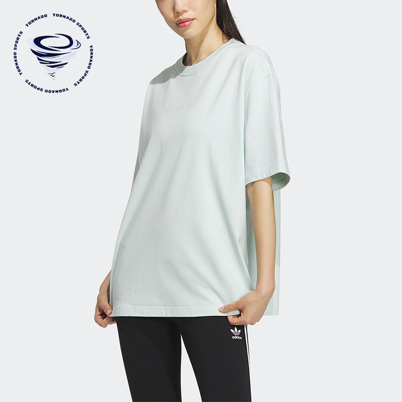 Adidas/阿迪达斯正品夏新款三叶草女子运动短袖T恤IK8675