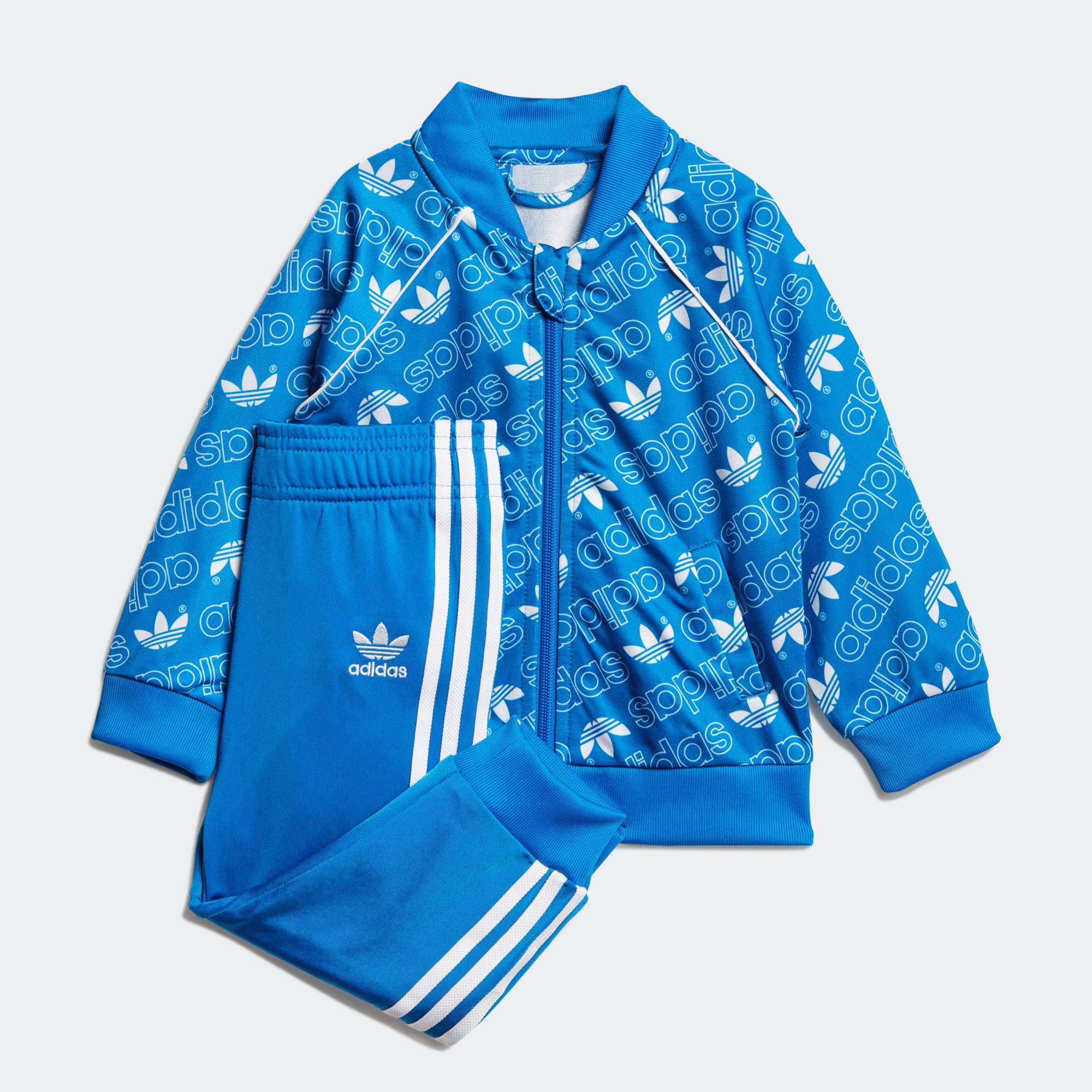 Adidas/阿迪达斯正品童装男女婴童运动套装2018秋季儿童服D96085