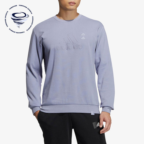 阿迪达斯男子休闲简约套头卫衣