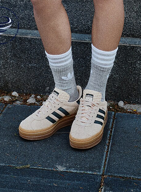 Adidas/阿迪达斯正品三叶草女士厚底运动经典板鞋IE0429
