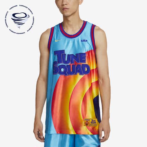 Nike/耐克正品Space Jam男子字母印花运动篮球背心DJ3864-434