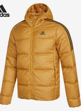Adidas/阿迪达斯正品男子冬季休闲保暖防风连帽运动羽绒服HD9743