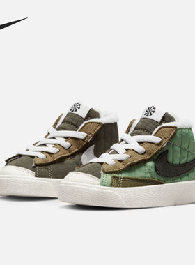 Nike/耐克正品 BLAZER MID '77 BT 婴童加绒中帮运动鞋DO5218-331