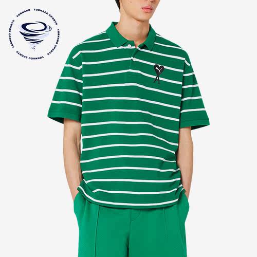 Puma/彪马正品夏季新款男子时尚条纹透气休闲POLO衫534067-96