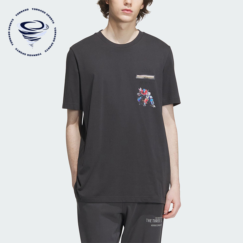 阿迪达斯男士运动短袖T恤