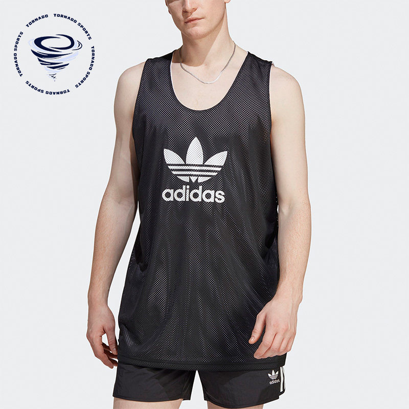 Adidas/阿迪达斯正品夏季三叶草男子运动双面背心HS2067