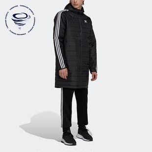 Adidas/阿迪达斯正品冬季新款男子保暖中长款棉服外套HM2461