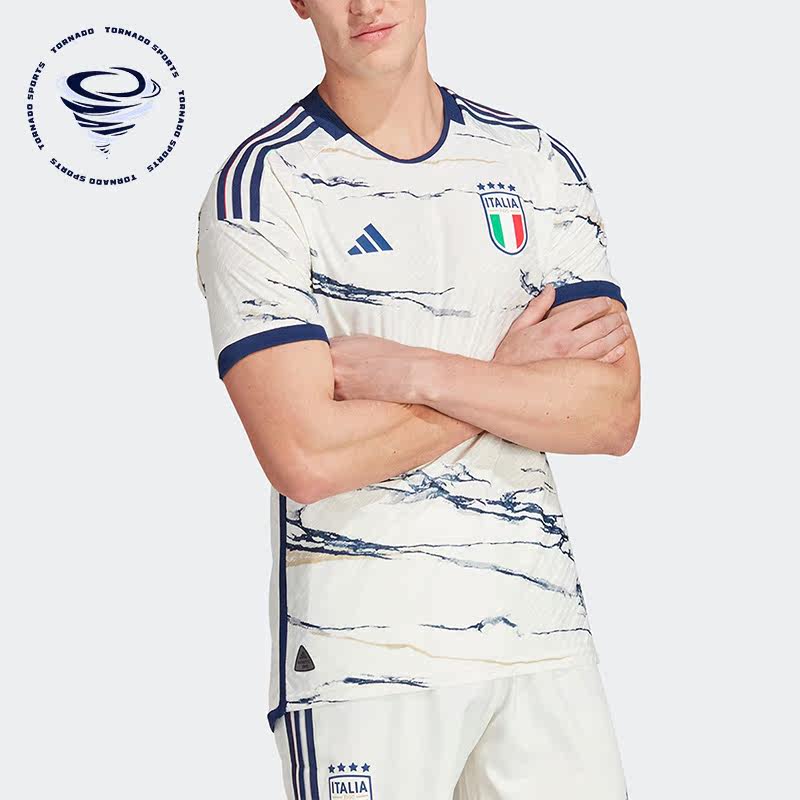 Adidas/阿迪达斯正品意大利队球员版客场男士足球短袖HS9894