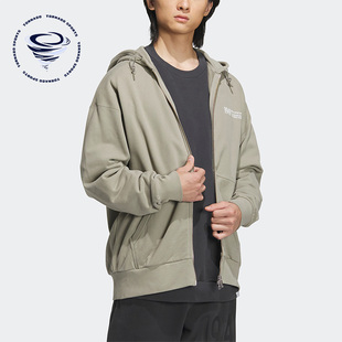 Adidas 男子夹克休闲训练健身透气连帽外套IK3511 阿迪达斯正品