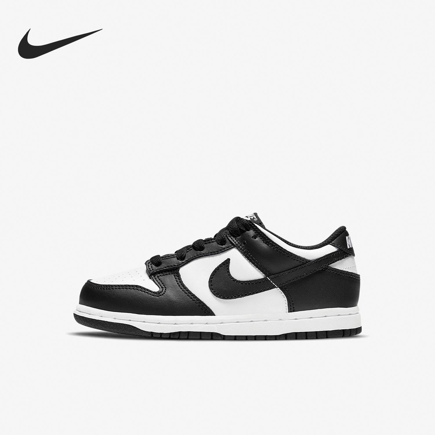 Nike/耐克正品儿童板鞋休闲熊猫舒适低帮黑白运动鞋CW1588-100