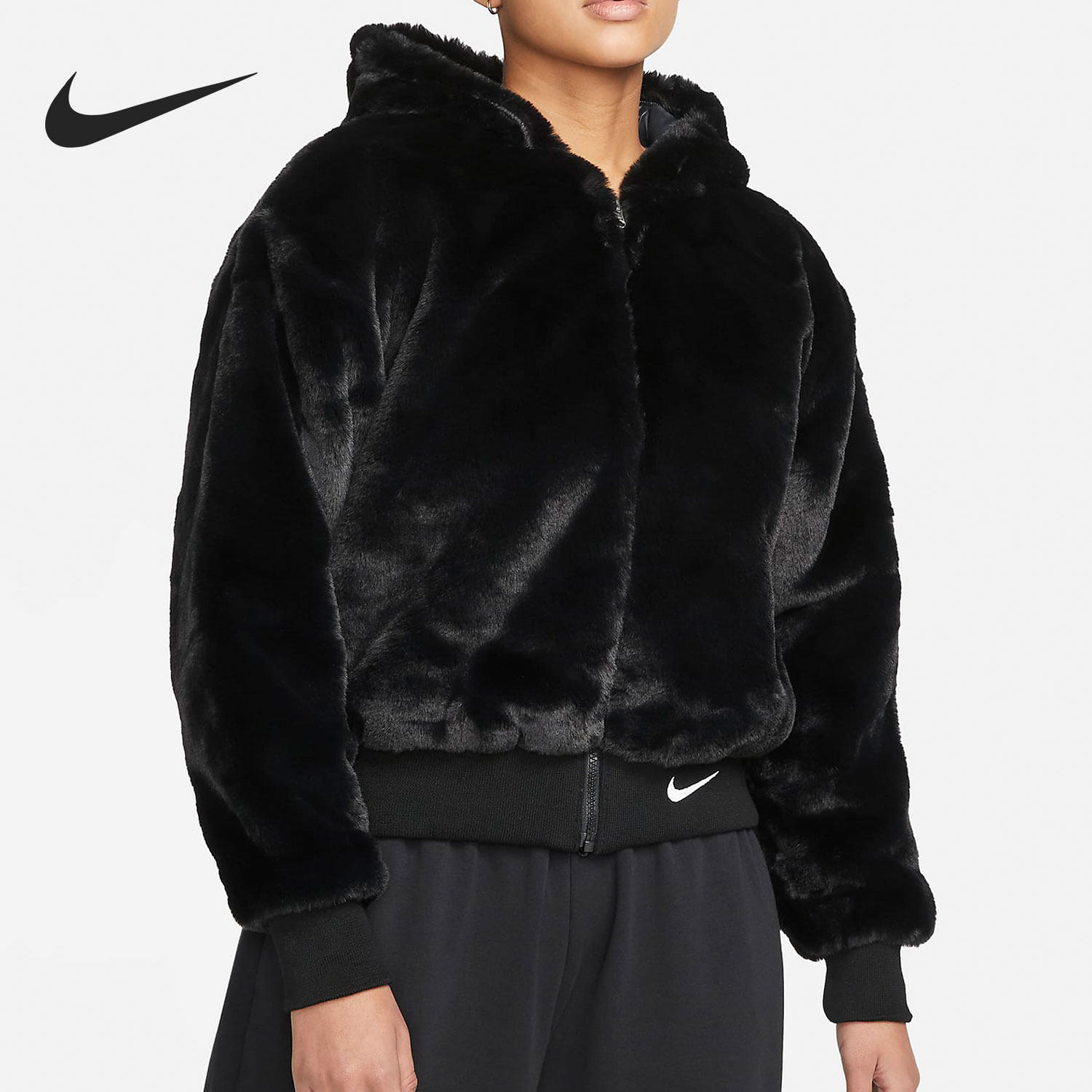 Nike/耐克正品女子运动舒适夹克休闲保暖连帽夹克外套DD5117-010,运动服/休闲服装,运动茄克/外套,淘宝优惠券,粉丝福利购,淘宝优惠卷