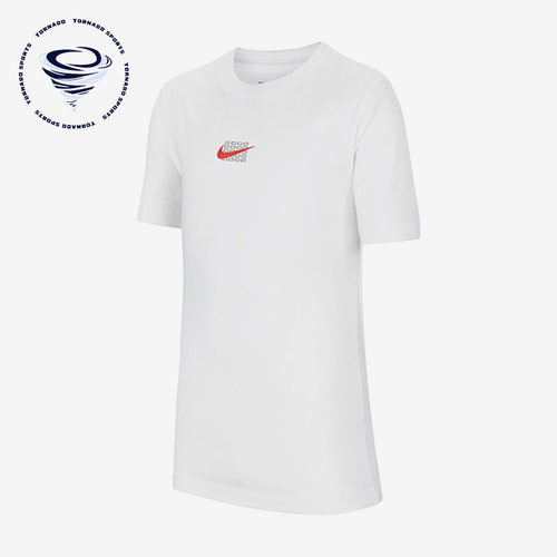 Nike/耐克正品儿童时尚舒适短袖休闲运动透气圆领T恤FN3712-100