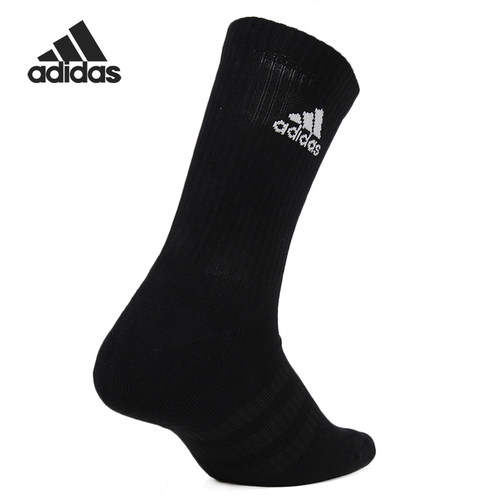 Adidas/阿迪达斯正品男女袜子CUSH CRW 1PP休闲训练运动袜DZ9359