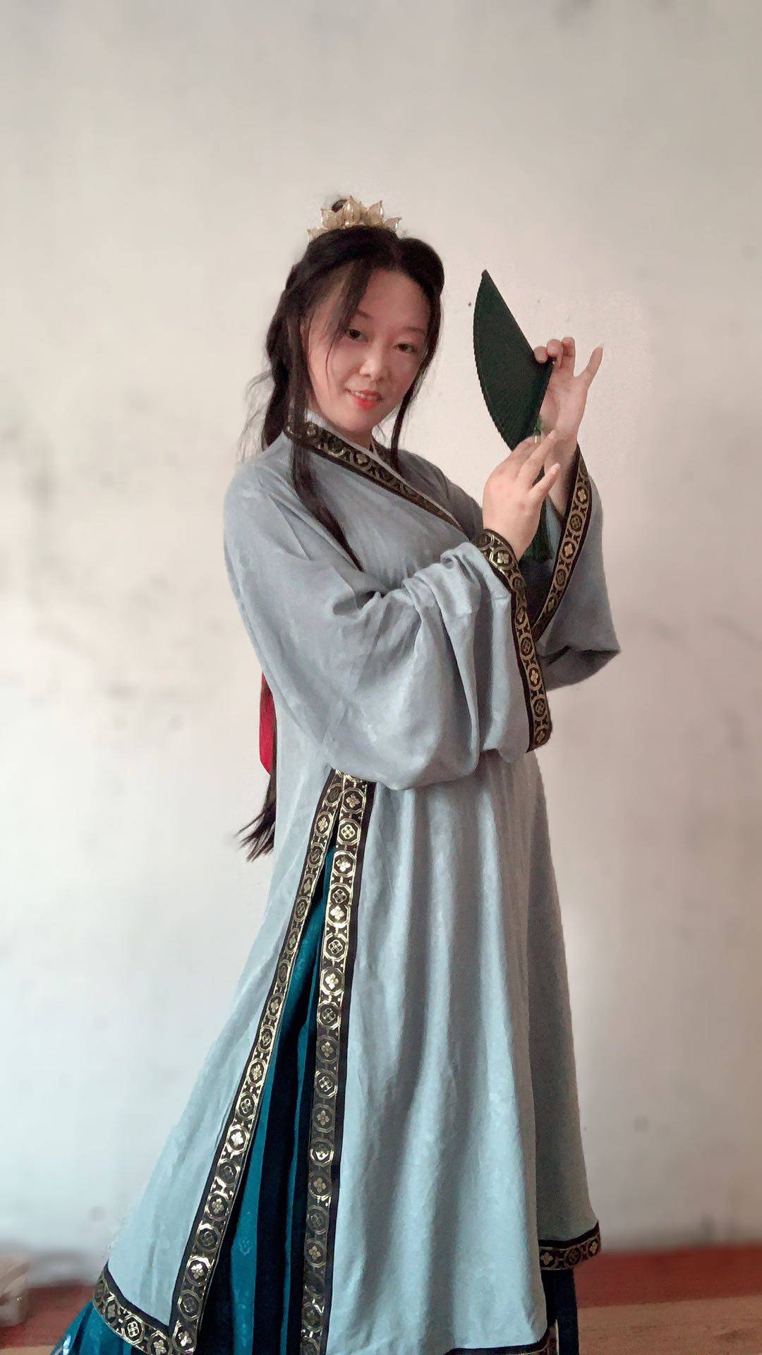 明制汉服 织金缘撰袄 交领大襟长衫 提花仙鹤暗纹丝绵清凉亲肤