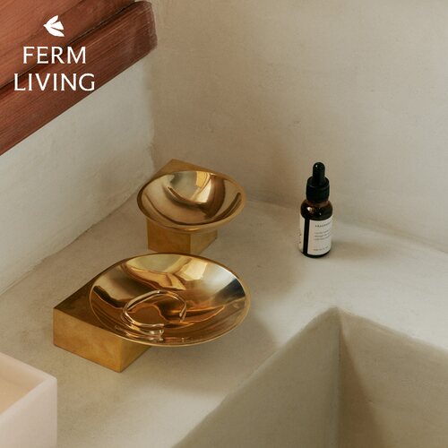 丹麦FermLiving黄铜收纳托盘