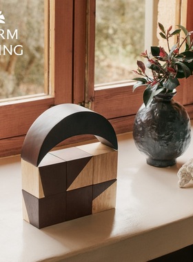 丹麦fermLIVING木制摆件