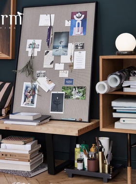 丹麦ferm LIVING Scenery Pinboard风景插板照片板相框墙面装饰