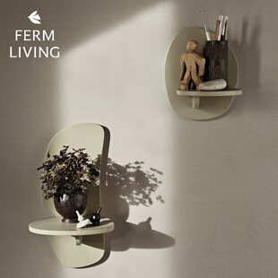 丹麦ferm LIVING Pilu Shelf系列搁板置物架儿童房墙面装饰架