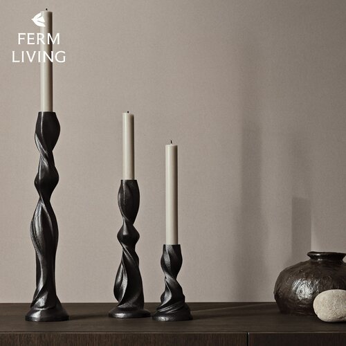 FermLiving金属烛台复古