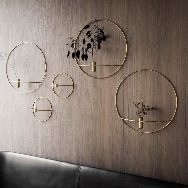 丹麦金属墙面装饰花瓶现货