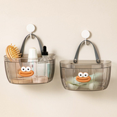 置物挂篮厨房免打孔小物整理架浴室卫生间化妆品多功能塑料收纳筐