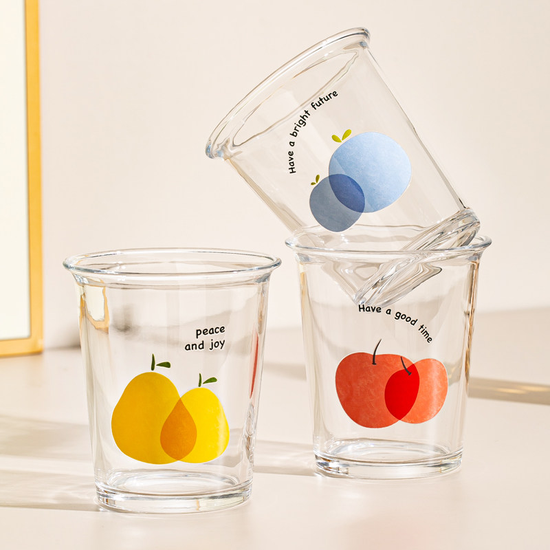 水果创意玻璃杯家用喝水杯子ins高颜值牛奶果汁啤酒饮料杯咖啡杯,餐饮具,玻璃杯,淘宝优惠券,粉丝福利购,淘宝优惠卷