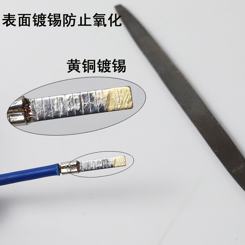 DBN片型裸接线端子DBVp片形预绝缘铜端头1.25/2/5.5-10/14/18插针