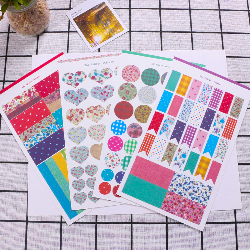 diy某年某月配件贴纸创意手工