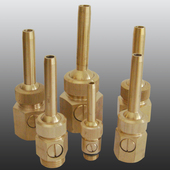 加厚带阀万向可调直流喷头带开关直流直射喷水池水景景观喷泉喷头