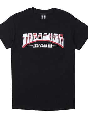 Thrasher FW21 Firme Logo火焰立体奇异字母男女印花宽松T恤短袖