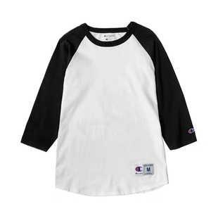 logo七分袖 刺绣 男女款 多色打底衫 T恤 现货正品 短袖 美国champion