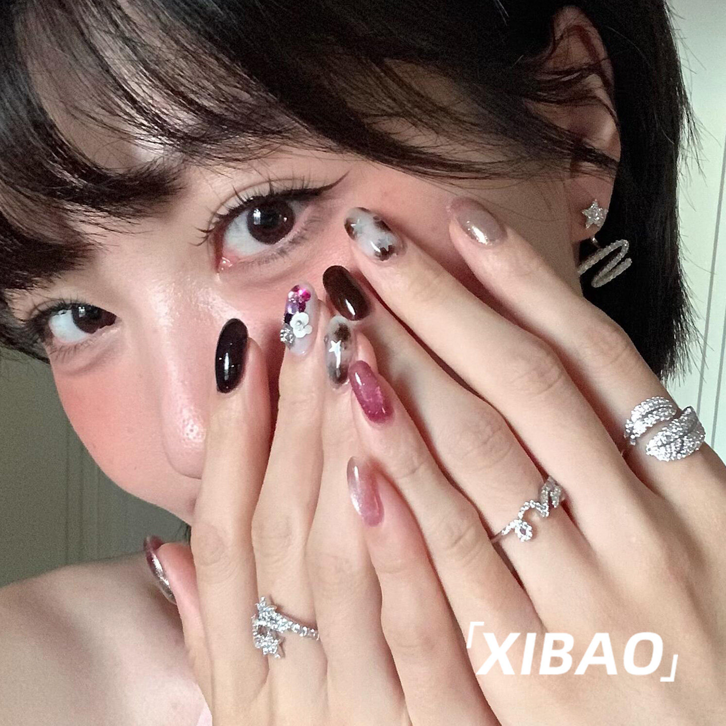 精致绝美穿戴甲短款高级感甜酷辣妹穿戴美甲2025新款手工指甲贴片,彩妆/香水/美妆工具,穿戴甲/甲片,淘宝优惠券,粉丝福利购,淘宝优惠卷