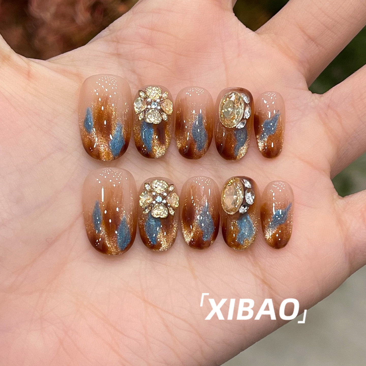 美拉德穿戴甲秋冬高级感绝美短款穿戴美甲2026新款纯手工指甲贴片,彩妆/香水/美妆工具,穿戴甲/甲片,淘宝优惠券,粉丝福利购,淘宝优惠卷