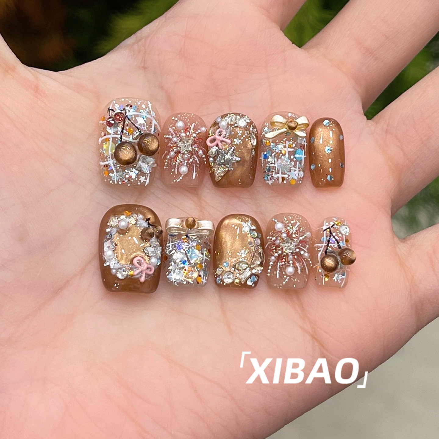 秋冬穿戴甲轻奢高级感猫眼指甲贴片2025新款手工绝美短款穿戴美甲,彩妆/香水/美妆工具,穿戴甲/甲片,淘宝优惠券,粉丝福利购,淘宝优惠卷