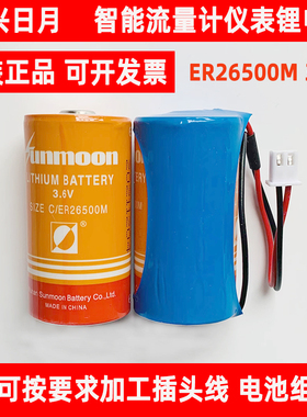 日月ER26500M智能水表煤气燃气表流量计2号C型3.6V锂电池组LSH14