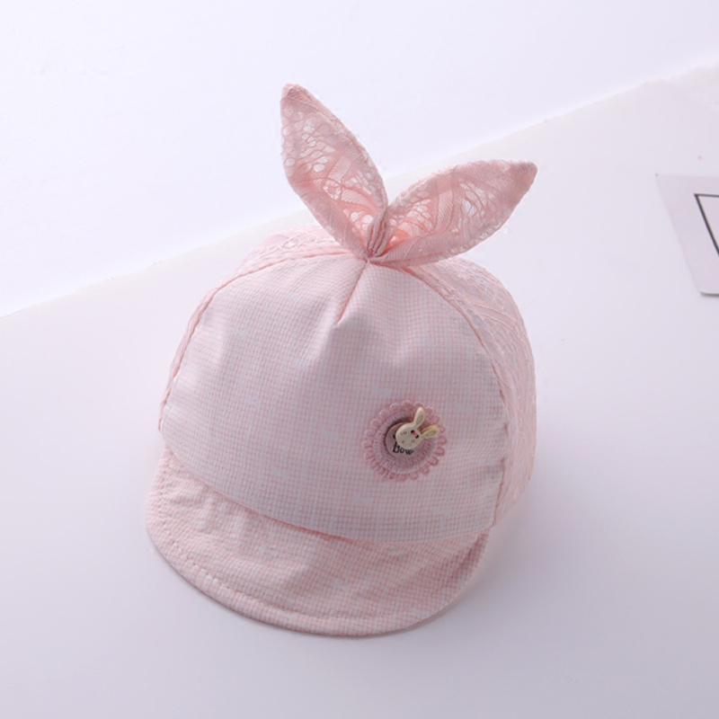 婴儿帽子春夏季薄款女宝宝鸭舌帽可爱遮阳夏天婴幼儿新生儿棒球帽