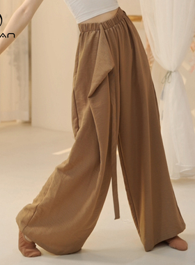 8045舞蹈裤女现代舞服新款形体练功宽松飘逸中国古典跳舞成人阔腿